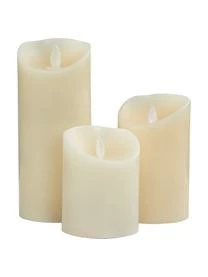 Butlers LED-Kerzen Glowing Flame, 3-tlg.