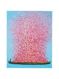 Kare Design Bemalter Leinwanddruck Flower Boat