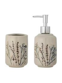 Bloomingville Handgemachtes Bad-Accessoires-Set Bea Mit Gräser-Motiv, 2-tlg.