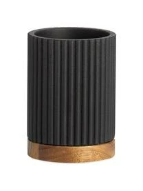 Kerzen Kerzenhalter Verkaufsgeschäft 15 Andrea House Zahnputzbecher Laura Mit Holz-Dekor